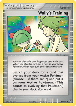 Wally's Training 85/106 Pokémon card from Ex Emerald for sale at best price