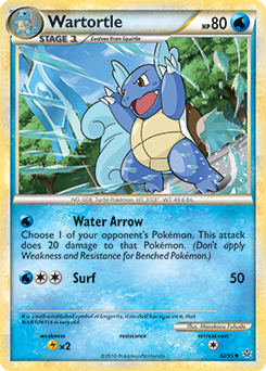 Wartortle 42/95 Pokémon card from Unleashed for sale at best price