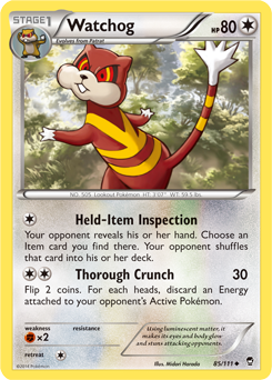 Watchog 85/111 Pokémon card from Furious Fists for sale at best price