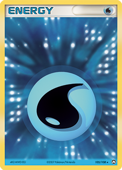 Carte Pokémon Énergie Eau 105/108 de la série Ex Gardiens du Pouvoir en vente au meilleur prix