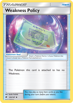 Weakness Policy 126/147 Pokémon card from Burning Shadows for sale at best price