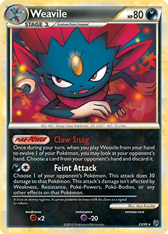 Weavile 25/90 Pokémon card from Undaunted for sale at best price