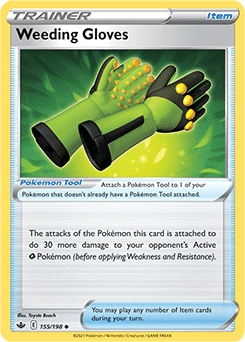 Weeding Gloves 155/198 Pokémon card from Chilling Reign for sale at best price