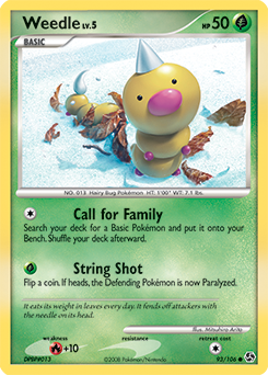 Weedle 93/106 Pokémon card from Great Encounters for sale at best price
