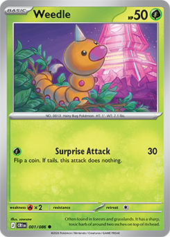Carte Pokémon Communes Aspicot 1/86 de la série Chaos Ascendant
