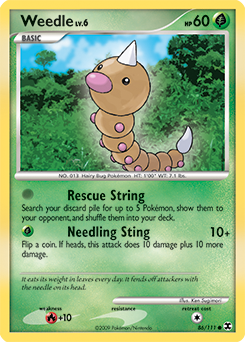 Weedle 86/111 Pokémon card from Rising Rivals for sale at best price