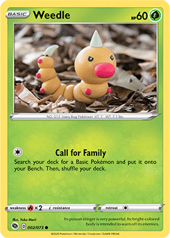 Weedle 002/073 Pokémon card from Champion s Path for sale at best price