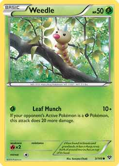 Weedle 3/146 Pokémon card from X&Y for sale at best price
