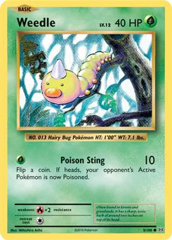 Weedle 5/108 Pokémon card from Evolutions for sale at best price