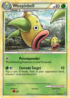 Weepinbell 53/102 Pokémon card from Triumphant for sale at best price