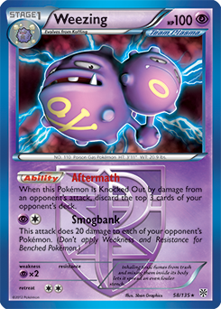 Weezing 58/135 Pokémon card from Plasma Storm for sale at best price