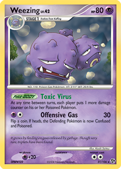 Weezing 31/106 Pokémon card from Great Encounters for sale at best price