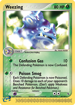 Weezing 24/109 Pokémon card from Ex Ruby & Sapphire for sale at best price