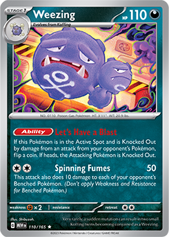 Weezing 110/165 Pokémon card from 151 for sale at best price