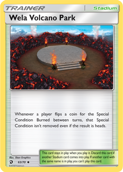 Wela Volcano Park 63/70 Pokémon card from Dragon Majesty for sale at best price