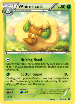 Whimsicott 11/98 Pokémon card from Emerging Powers for sale at best price