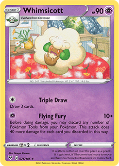 Whimsicott 076/185 Pokémon card from Vivid Voltage for sale at best price