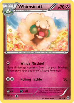 Whimsicott 56/98 Pokémon card from Ancient Origins for sale at best price