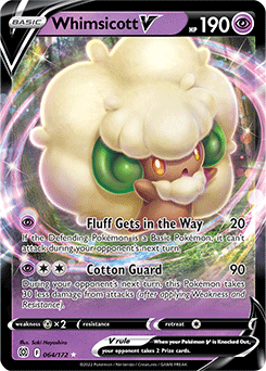 Whimsicott V 064/172 Pokémon card from Brilliant Stars for sale at best price