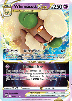 Whimsicott VSTAR 065/172 Pokémon card from Brilliant Stars for sale at best price