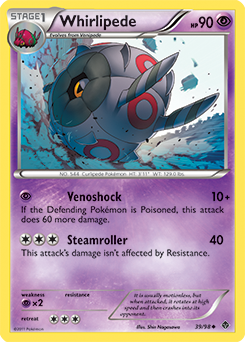 Whirlipede 39/98 Pokémon card from Emerging Powers for sale at best price