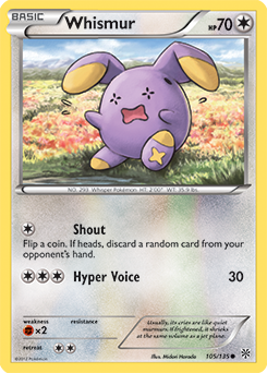 Whismur 105/135 Pokémon card from Plasma Storm for sale at best price