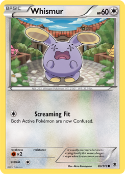 Whismur 83/119 Pokémon card from Phantom Forces for sale at best price