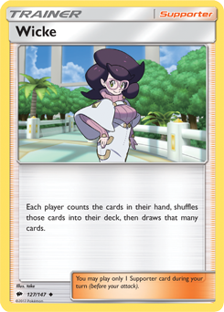Wicke 127/147 Pokémon card from Burning Shadows for sale at best price