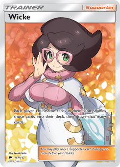 Wicke 147/147 Pokémon card from Burning Shadows for sale at best price