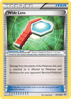 Wide Lens 95/108 Pokémon card from Roaring Skies for sale at best price