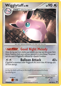 Wigglytuff 32/106 Pokémon card from Great Encounters for sale at best price
