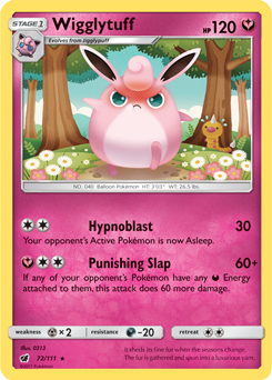 Wigglytuff 72/111 Pokémon card from Crimson Invasion for sale at best price