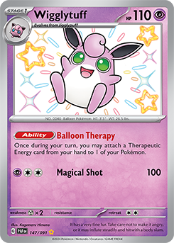 Wigglytuff 147/91 Pokémon card from Paldean fates for sale at best price