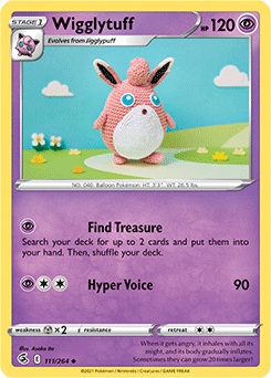 Wigglytuff 111/264 Pokémon card from Fusion Strike for sale at best price