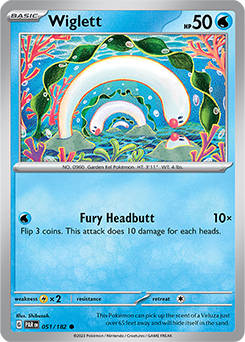 Wiglett 51/182 Pokémon card from Paradox Rift for sale at best price