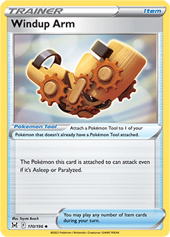 Windup Arm 170/196 Pokémon card from Lost Origin for sale at best price