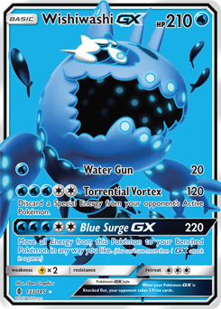 Wishiwashi GX 133/145 Pokémon card from Guardians Rising for sale at best price