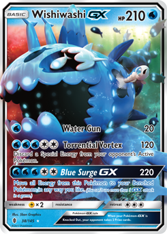 Wishiwashi GX 38/145 Pokémon card from Guardians Rising for sale at best price