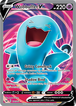 Wobbuffet V 191/202 Pokémon card from Sword & Shield for sale at best price