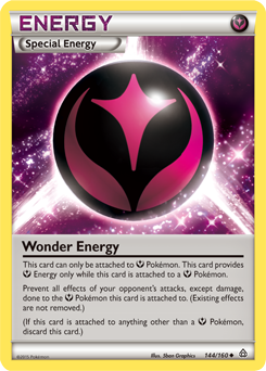 Uncommon Pokémon card Wonder Energy 144/160 from Primal Clash expansion