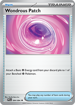 Uncommon Pokémon card Wondrous Patch 94/94 from Phantasmal Flames expansion