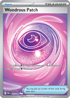 Ultra rare Pokémon card Wondrous Patch 117/88 from Perfect Order expansion