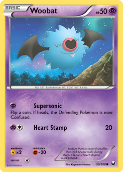 Woobat 50/108 Pokémon card from Dark Explorers for sale at best price
