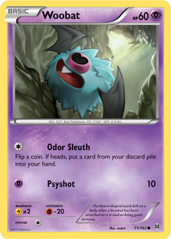 Woobat 71/162 Pokémon card from Breakthrough for sale at best price