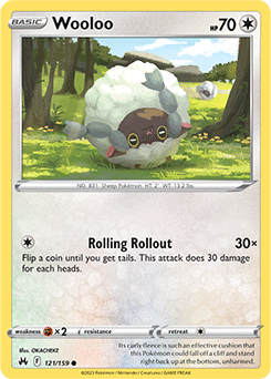 Wooloo 121/159 Pokémon card from Crown Zenith for sale at best price
