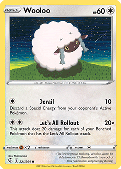 Wooloo 221/264 Pokémon card from Fusion Strike for sale at best price