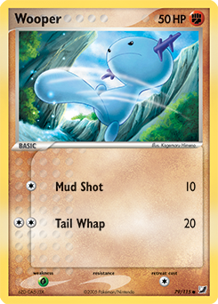 Wooper 79/115 Pokémon card from Ex Unseen Forces for sale at best price