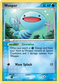 Carte Pokémon Wooper 81/109 de la série Ex Team Rocket Returns en vente au meilleur prix