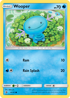 Wooper 25/70 Pokémon card from Dragon Majesty for sale at best price