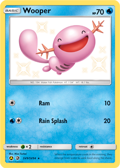 Wooper SV9/SV94 Pokémon card from Hidden Fates for sale at best price